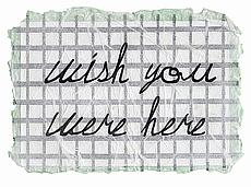 Postcard: Wish You Were Here, click to zoom Postcard: Wish You Were Here','Mixed media: paper collage, 9½" x 6½"