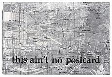 Postcard: This Ain´t No Postcard, click to zoom Postcard: This Ain´t No Postcard','Mixed media: paper on wood, 9" x 6"