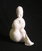 Idol II, click to zoom Idol II','Mixed media: hand-embroidered cotton, 5�" x 5�" x 9", © Photo: franoszek