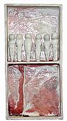 Remembered I, click to zoom Remembered I','Mixed media: found paper and resin on wood, 6�" x 13" x 3"