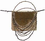 Womb III, click to zoom Womb III','Mixed media: wire mesh, distressed twine and twigs, 17" x 15" x 6"